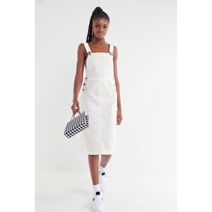 UO Hepburn Overall Midi Dress Size S